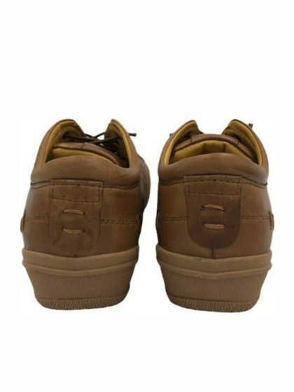Ταμπά Δερμάτινα Ανατομικά Γυναικεία Sneakers με ελαστικά κορδόνια